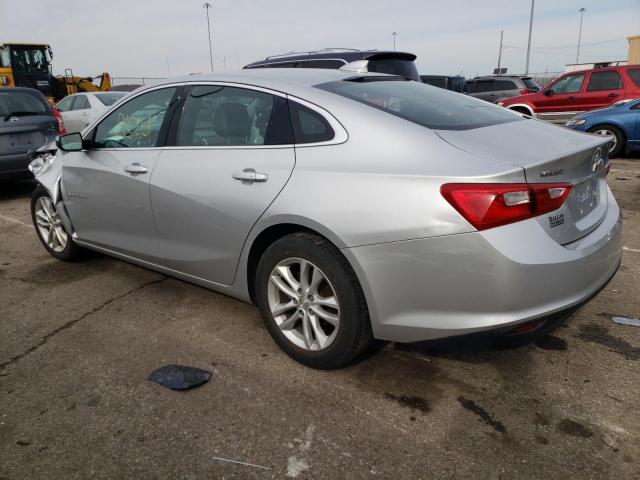 1G1ZE5STXHF125604 - 2017 CHEVROLET MALIBU LT SILVER photo 2