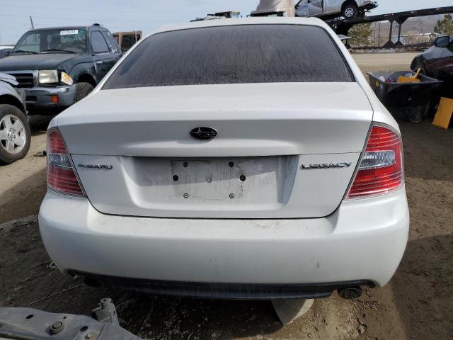 4S3BL626467215580 - 2006 SUBARU LEGACY 2.5I LIMITED WHITE photo 6