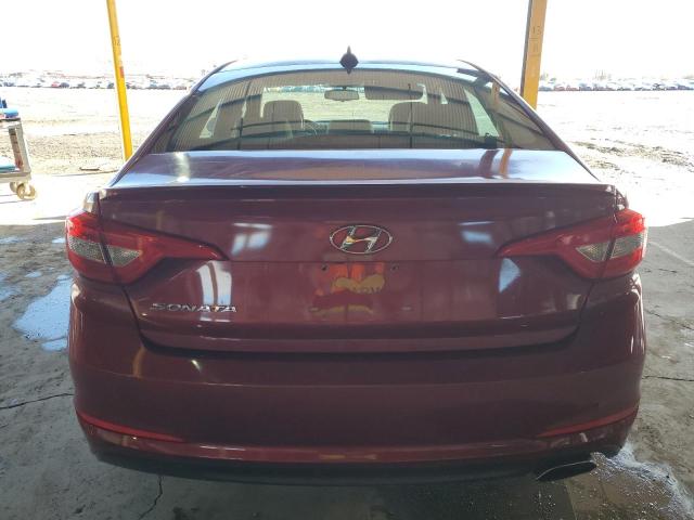 5NPE24AF7GH433029 - 2016 HYUNDAI SONATA SE MAROON photo 6