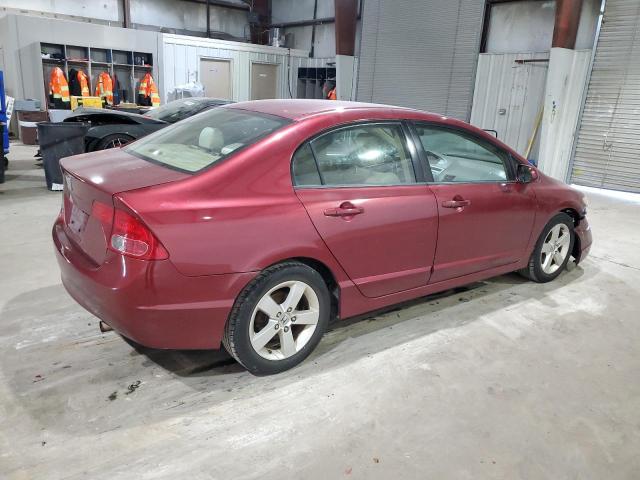 2HGFA16898H506736 - 2008 HONDA CIVIC EX BURGUNDY photo 3