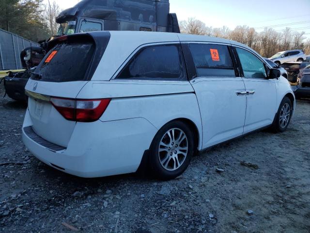 5FNRL5H60CB109522 - 2012 HONDA ODYSSEY EXL WHITE photo 3