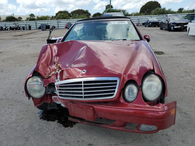 WDBLK65G82T110116 - 2002 MERCEDES-BENZ CLK 320 RED photo 5