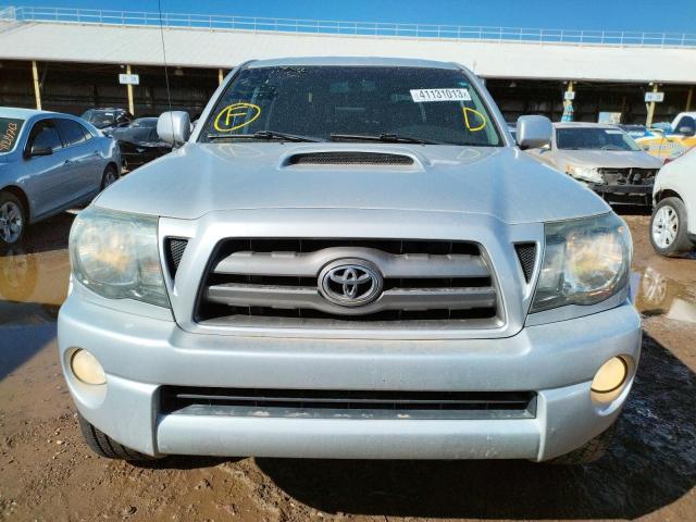 5TEJU4GN6AZ690355 - 2010 TOYOTA TACOMA DOUBLE CAB PRERUNNER SILVER photo 5