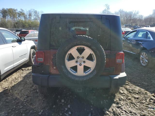 1J8FA54147L203952 - 2007 JEEP WRANGLER SAHARA BURGUNDY photo 6