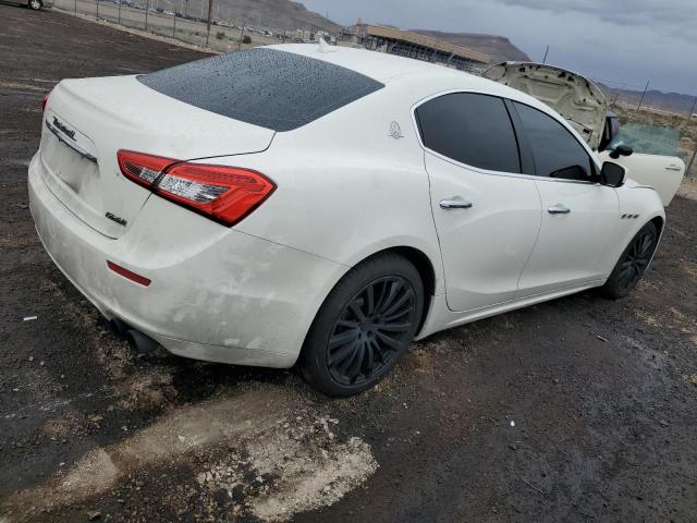 ZAM57XSA1E1087548 - 2014 MASERATI GHIBLI WHITE photo 3