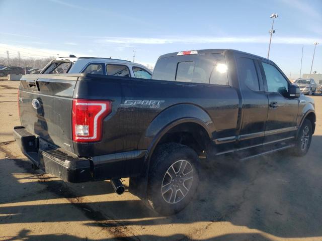 1FTFX1EF5FFC37436 - 2015 FORD F150 SUPER CAB BLACK photo 3