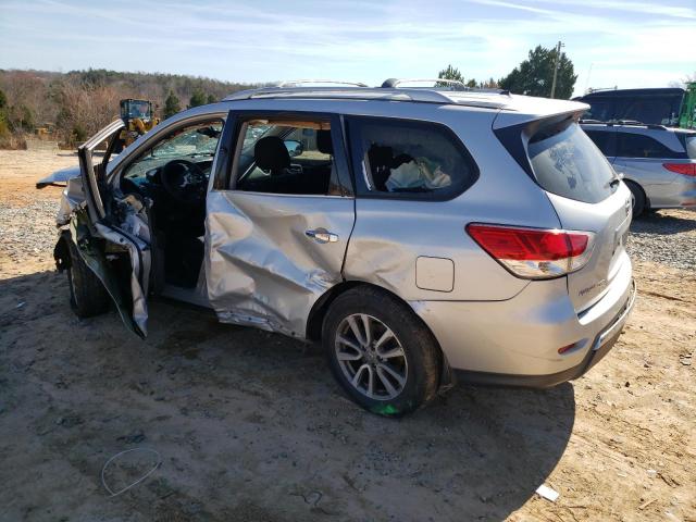 5N1AR2MM6FC660386 - 2015 NISSAN PATHFINDER S SILVER photo 2