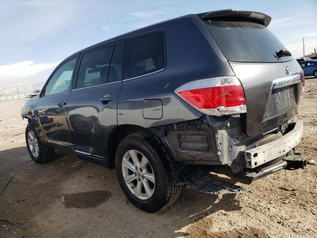 5TDBK3EH3DS189829 - 2013 TOYOTA HIGHLANDER BASE Сұр фото 2