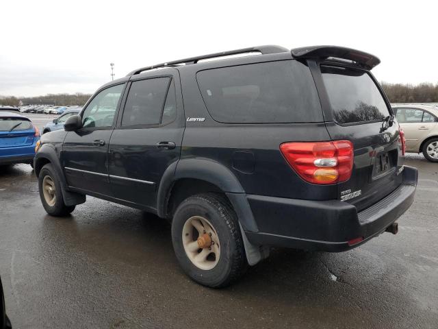 5TDBT48A43S138775 - 2003 TOYOTA SEQUOIA LIMITED BLACK photo 2