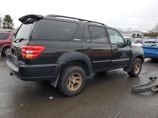 5TDBT48A43S138775 - 2003 TOYOTA SEQUOIA LIMITED BLACK photo 3