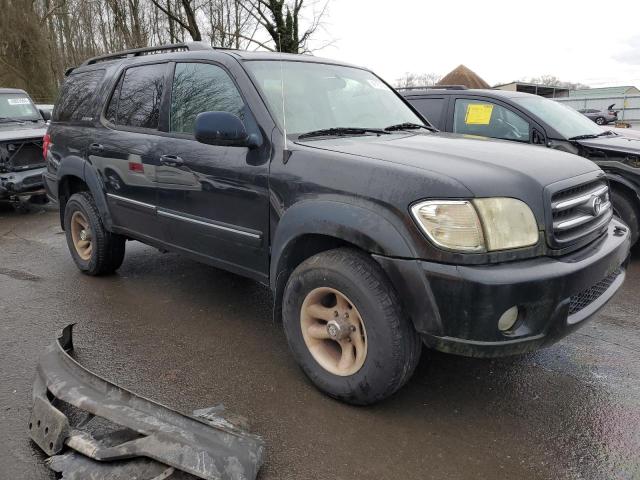 5TDBT48A43S138775 - 2003 TOYOTA SEQUOIA LIMITED BLACK photo 4