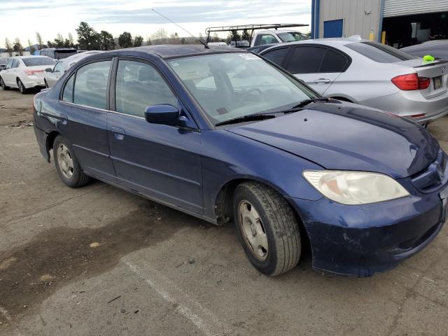 JHMES966X5S005362 - 2005 HONDA CIVIC HYBRID BLUE photo 4