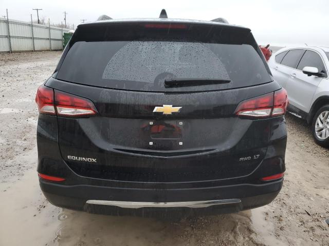 3GNAXUEV0NL314308 - 2022 CHEVROLET EQUINOX LT BLACK photo 6