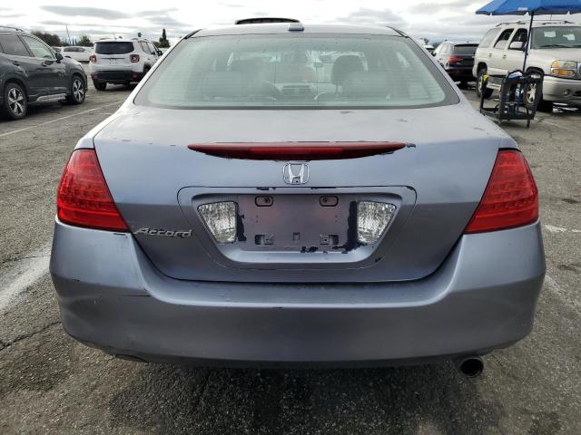 1HGCM56707A107087 - 2007 HONDA ACCORD EX BLUE photo 6