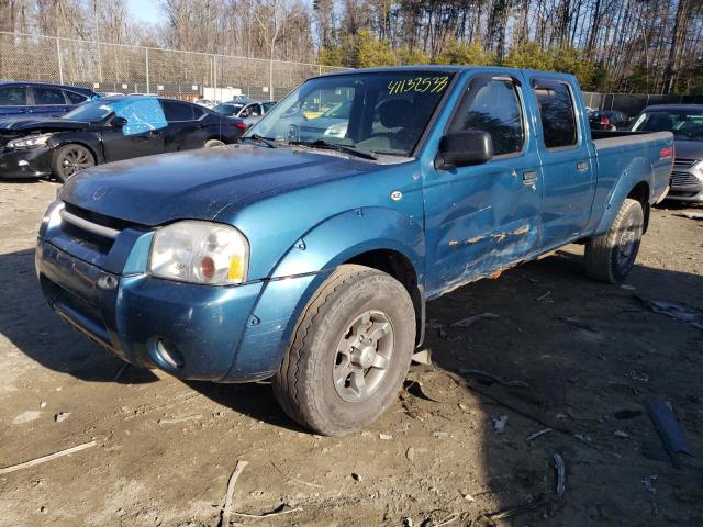 1N6ED29Y84C454660 - 2004 NISSAN FRONTIER CREW CAB XE V6 BLUE photo 1