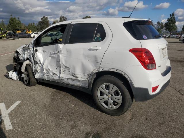 3GNCJKSB3KL122577 - 2019 CHEVROLET TRAX LS WHITE photo 2