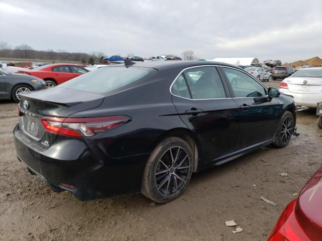 4T1G31AK3MU569589 - 2021 TOYOTA CAMRY SE BLACK photo 3