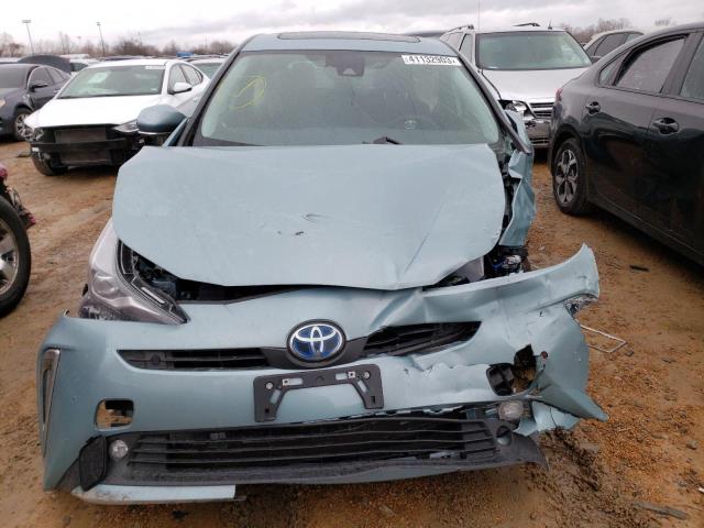 JTDKAMFU7N3178484 - 2022 TOYOTA PRIUS NIGHT SHADE BLUE photo 5