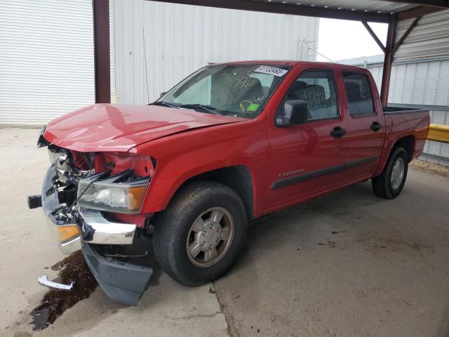 1GTCS136658153777 - 2005 GMC CANYON RED photo 1