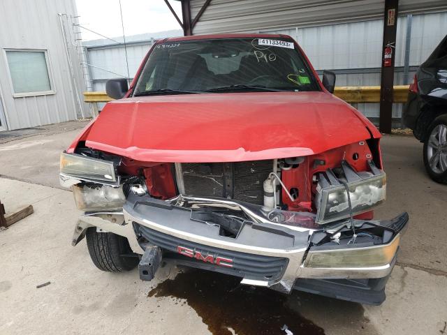 1GTCS136658153777 - 2005 GMC CANYON RED photo 5