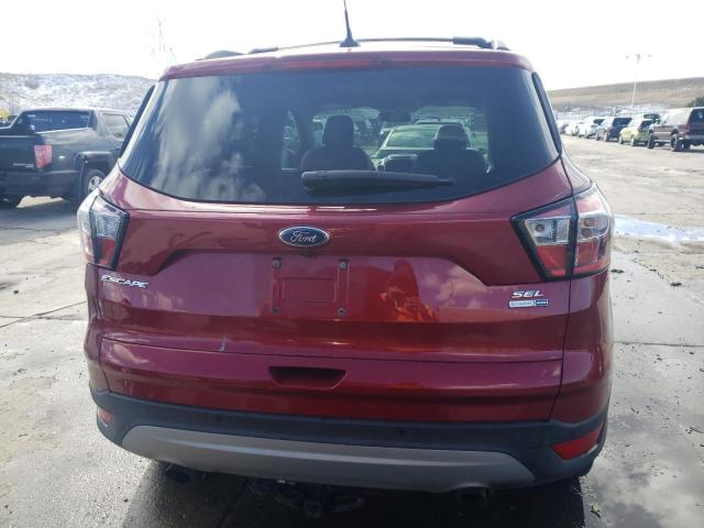 1FMCU9HD2JUD44075 - 2018 FORD ESCAPE SEL RED photo 6