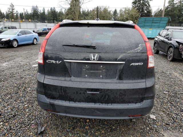 5J6RM4H7XDL003636 - 2013 HONDA CR-V EXL BLACK photo 6