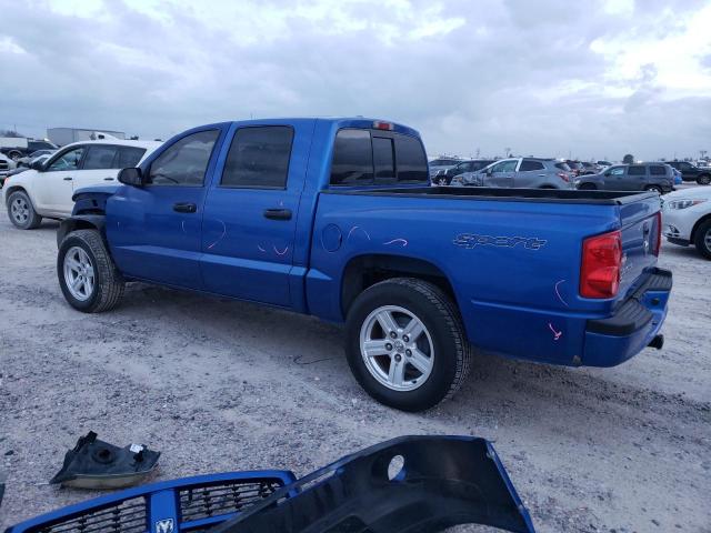 1D7HE48K17S225999 - 2007 DODGE DAKOTA QUAD SLT BLUE photo 2