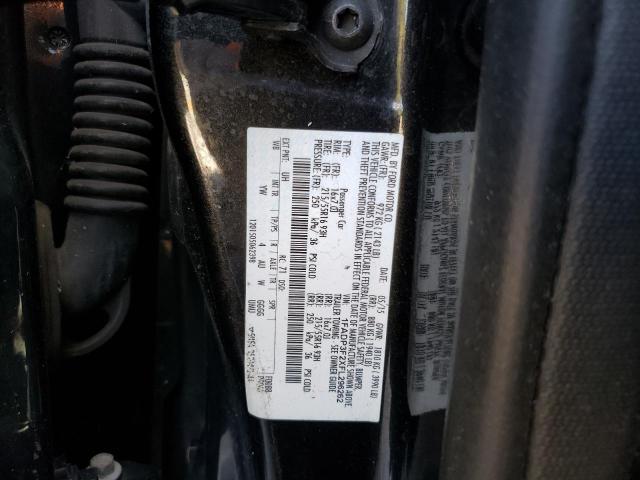 1FADP3F2XFL296262 - 2015 FORD FOCUS SE BLACK photo 12