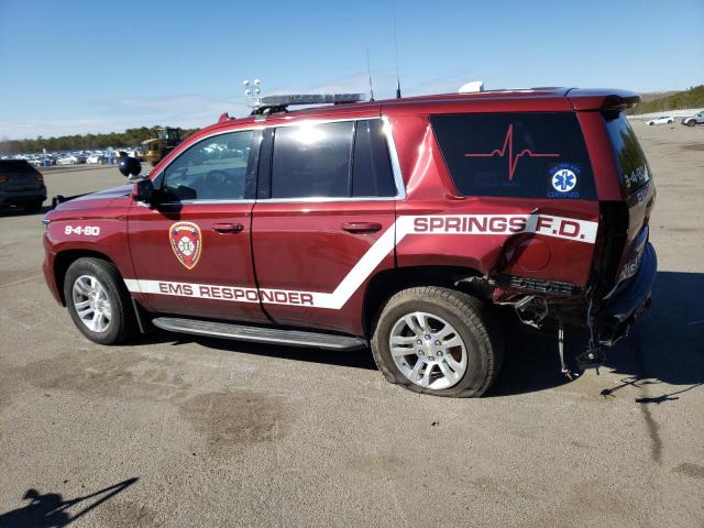 1GNSKFEC8LR212080 - 2020 CHEVROLET TAHOE SPEC MAROON photo 2