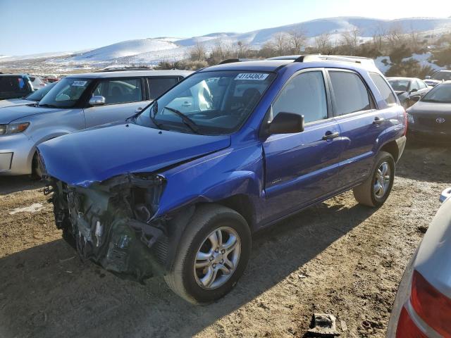 KNDJE723777396967 - 2007 KIA SPORTAGE EX BLUE photo 1