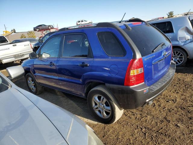 KNDJE723777396967 - 2007 KIA SPORTAGE EX BLUE photo 2