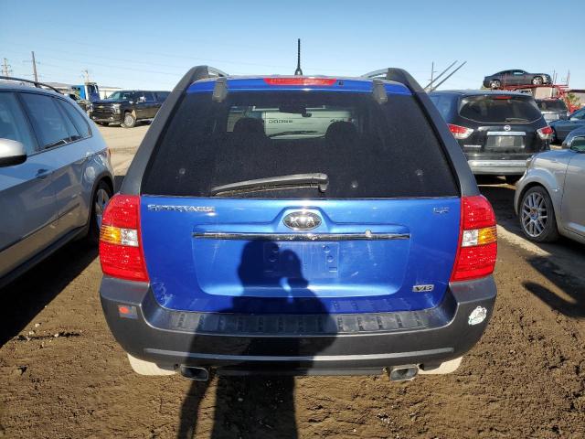 KNDJE723777396967 - 2007 KIA SPORTAGE EX BLUE photo 6