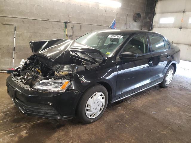 3VW2K7AJ6FM338783 - 2015 VOLKSWAGEN JETTA BASE BLACK photo 1