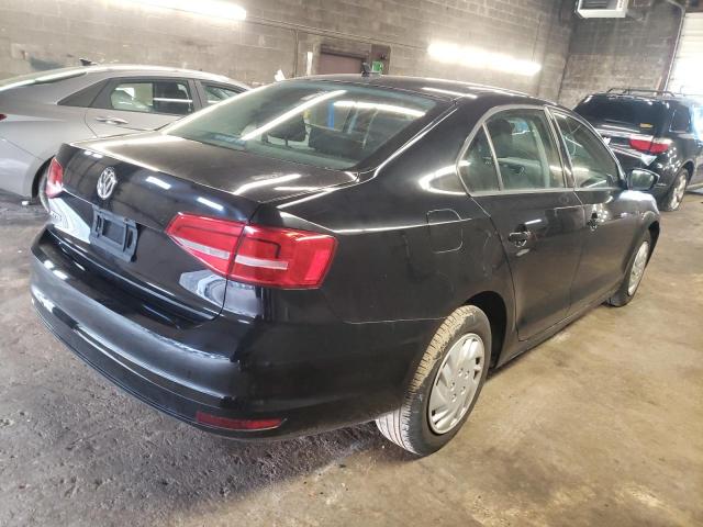 3VW2K7AJ6FM338783 - 2015 VOLKSWAGEN JETTA BASE BLACK photo 3