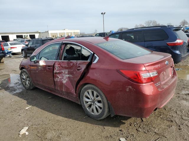 4S3BNAF60G3062518 - 2016 SUBARU LEGACY 2.5I PREMIUM MAROON photo 2