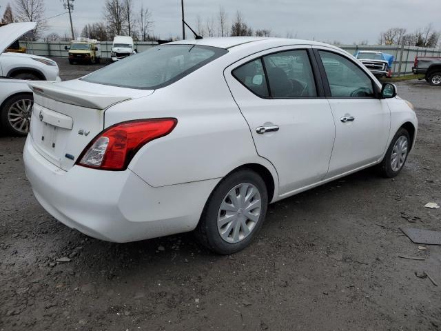 3N1CN7AP6EL811687 - 2014 NISSAN VERSA S WHITE photo 3