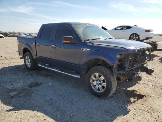 1FTFW1EF4BFC74765 - 2011 FORD F150 SUPERCREW BLUE photo 4