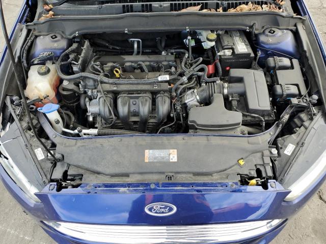 3FA6P0G73GR342258 - 2016 FORD FUSION S BLUE photo 11