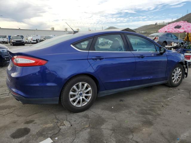 3FA6P0G73GR342258 - 2016 FORD FUSION S BLUE photo 3