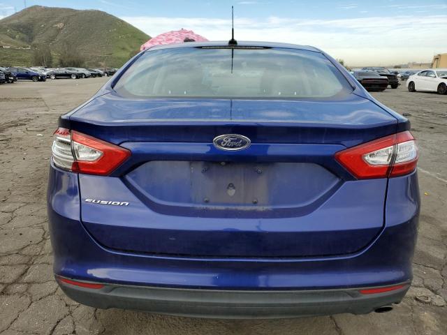 3FA6P0G73GR342258 - 2016 FORD FUSION S BLUE photo 6