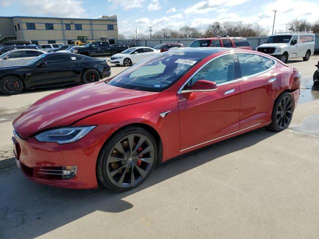 5YJSA1E44JF261187 - 2018 TESLA MODEL S წითელი ფოტო 1