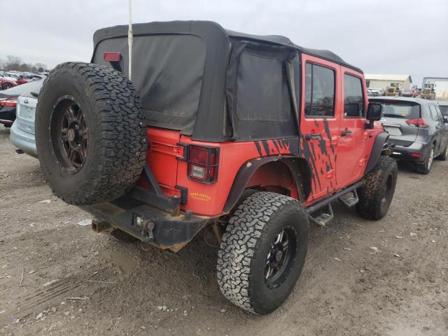 1C4BJWDG3DL669464 - 2013 JEEP WRANGLER U SPORT Orange Foto 3