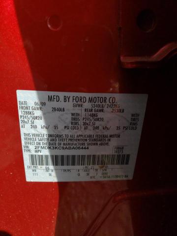 2FMDK3KC9ABA06444 - 2010 FORD EDGE LIMITED RED photo 13