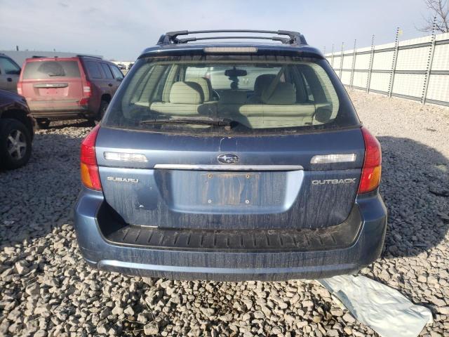 4S4BP61CX77319807 - 2007 SUBARU LEGACY OUTBACK 2.5I BLUE photo 6