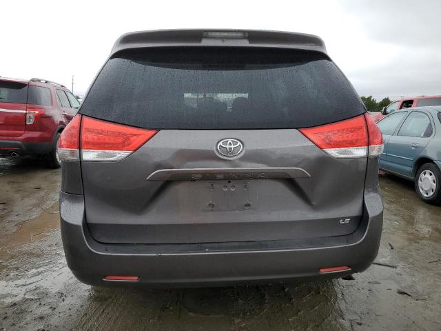 5TDKA3DC3BS005494 - 2011 TOYOTA SIENNA BASE GRAY photo 6