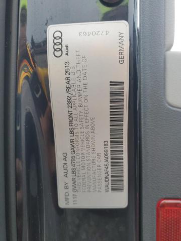 WAUDNAF45JA099183 - 2018 AUDI A4 PREMIUM BLUE photo 12