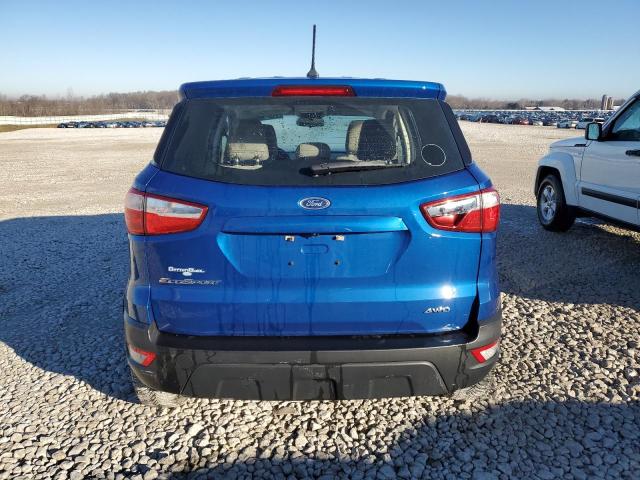 MAJ6S3FL1KC278808 - 2019 FORD ECOSPORT S BLUE photo 6