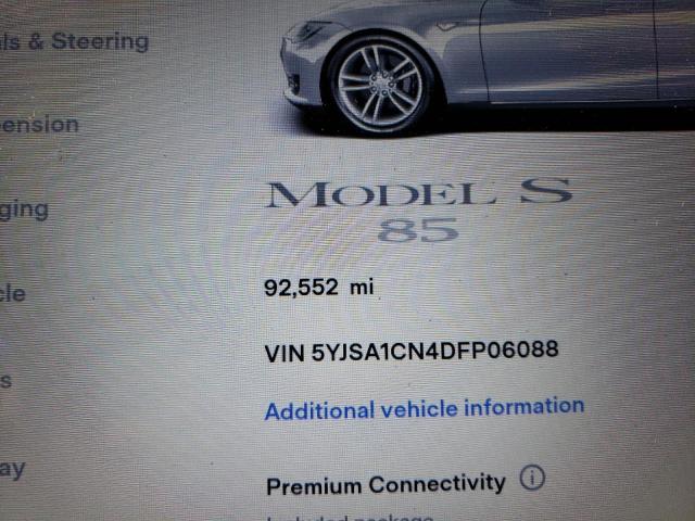 5YJSA1CN4DFP06088 - 2013 TESLA MODEL S Արծաթագույն լուսանկար 9