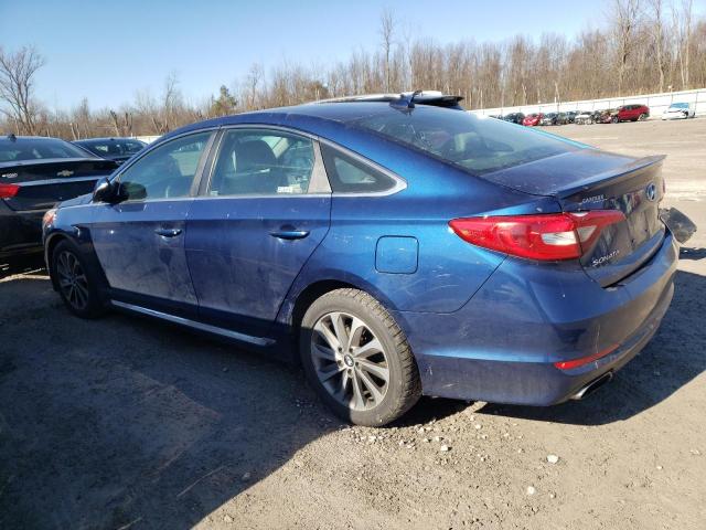 5NPE34AF1GH354632 - 2016 HYUNDAI SONATA SPORT BLUE photo 2