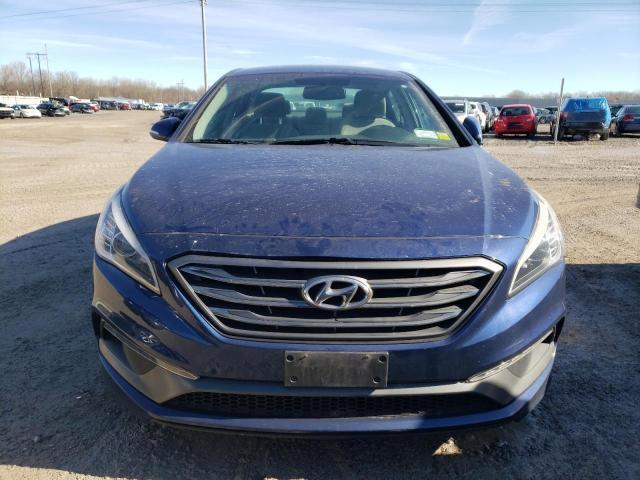 5NPE34AF1GH354632 - 2016 HYUNDAI SONATA SPORT BLUE photo 5